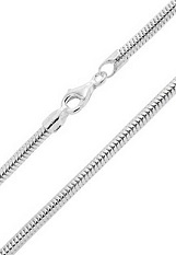 fine little silver round snake baby anklet fits Pandora charms